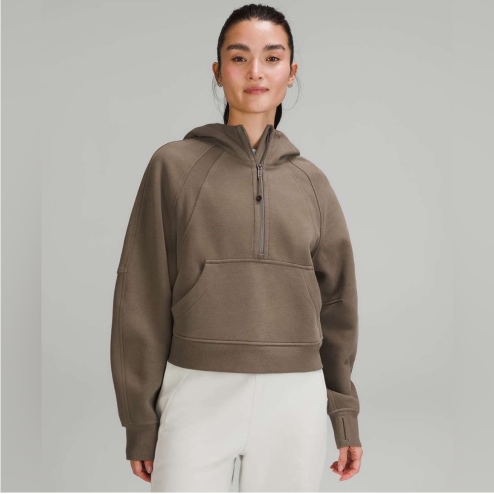 Lululemon Scuba Oversized Half-Zip Hoodie in Nomad